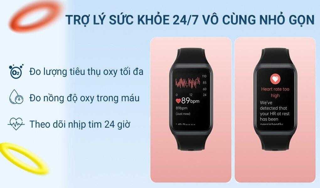 Theo dõi sức khỏe chuyên nghiệp với Oppo Band 2