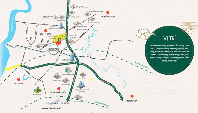 Đánh giá tiềm năng vị trí dự án Phúc An Ashita tại Bình Dương