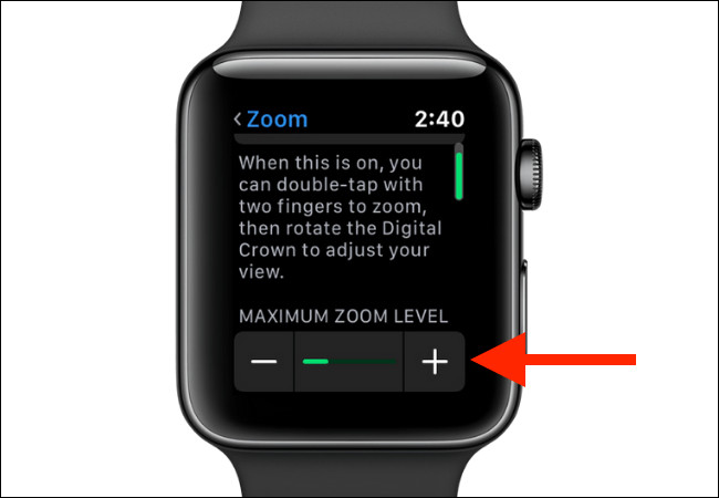 Tính năng Zoom trên Apple Watch 2