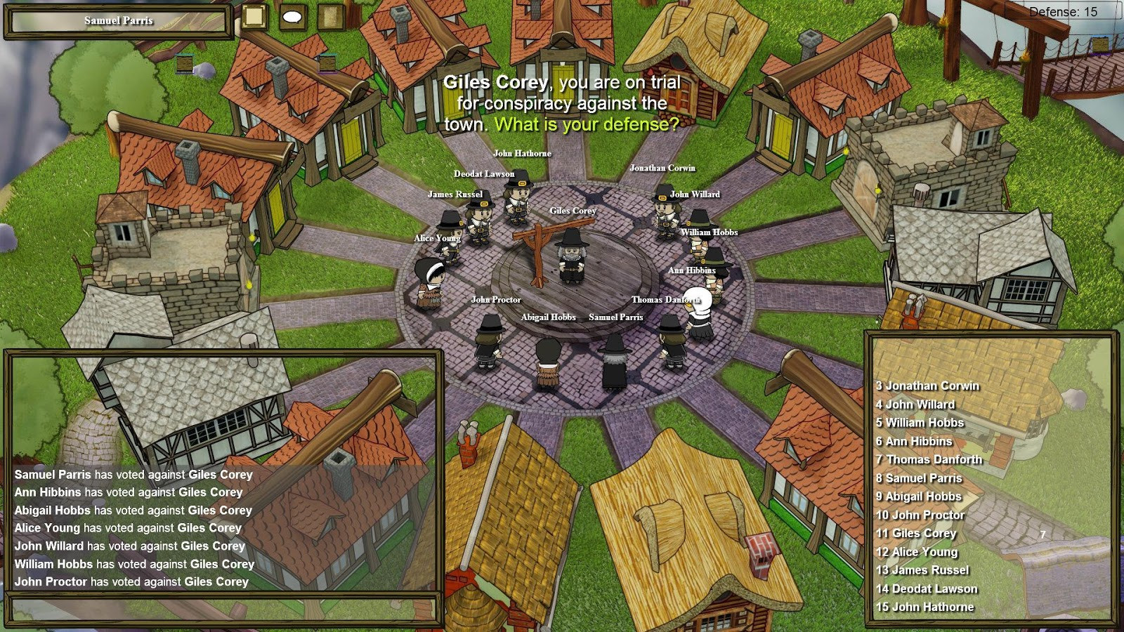 Town of Salem gameplay