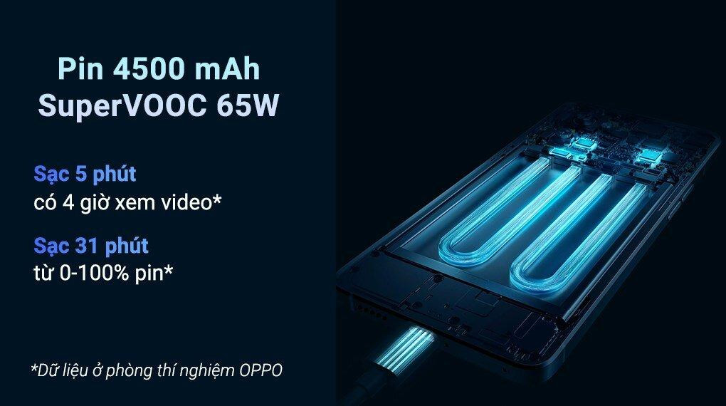 Viên pin 4.500 mAh với công nghệ sạc nhanh