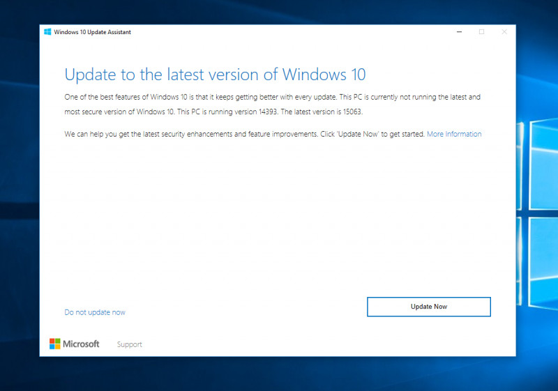 Windows 10 Update Assistant
