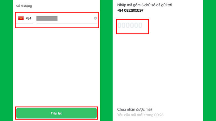 Dùng sđt để đăng ký tài khoản Grab