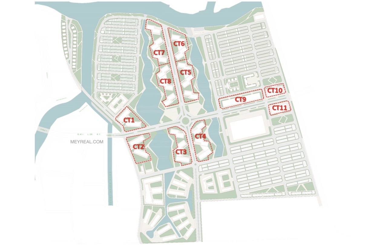 Mặt bằng quy hoạch Khu căn hộ The Global City