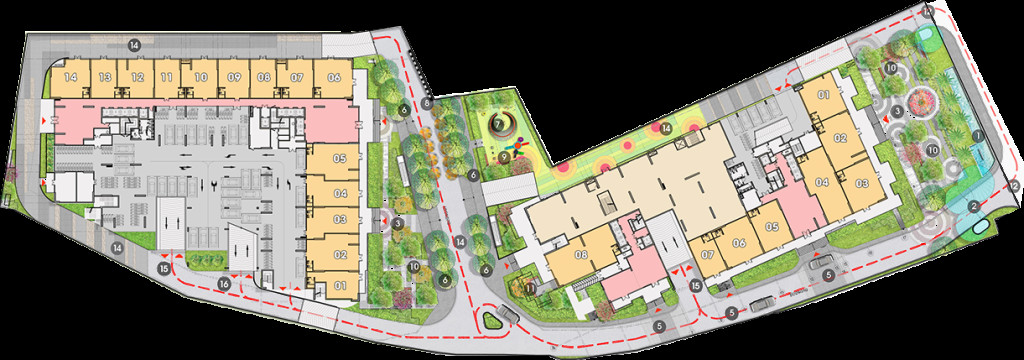 Mặt bằng tổng thể dự án Opal Boulevard