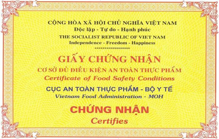 Nhận giấy phép vệ sinh an toàn thực phẩm cho quán cà phê