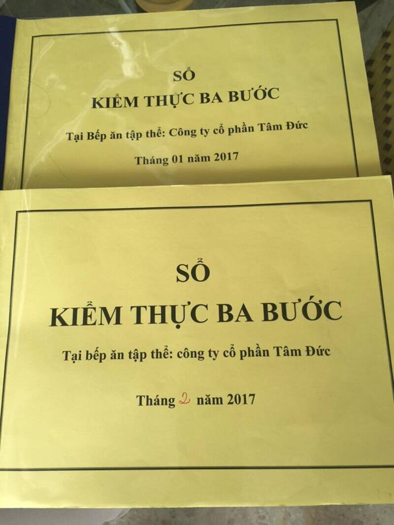 Sổ kiểm thực 3 bước là gì