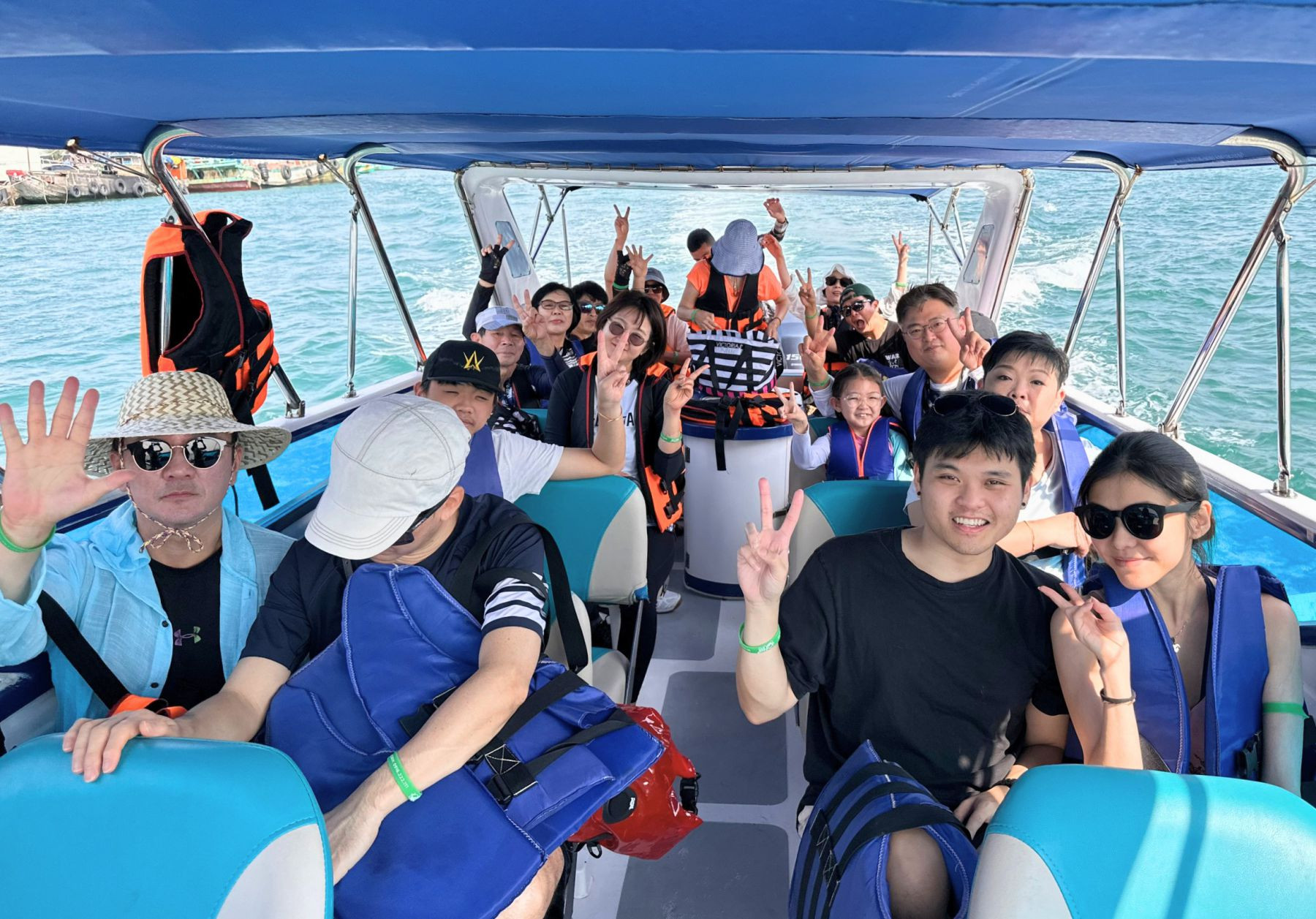An exciting, thrilling ride on a speed boat.