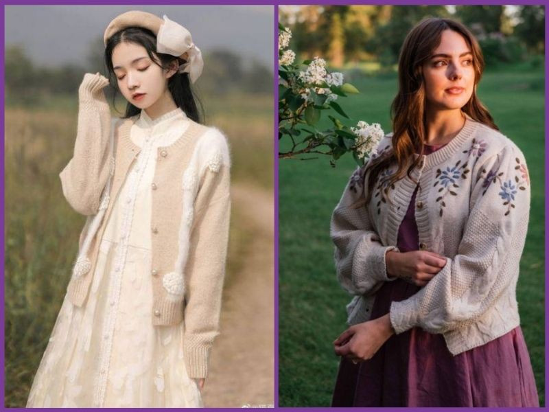 Áo Cardigan Dệt Kim