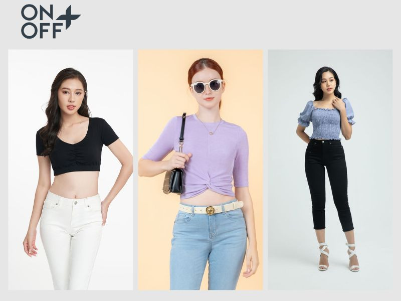 Áo croptop tạo điểm nhấn