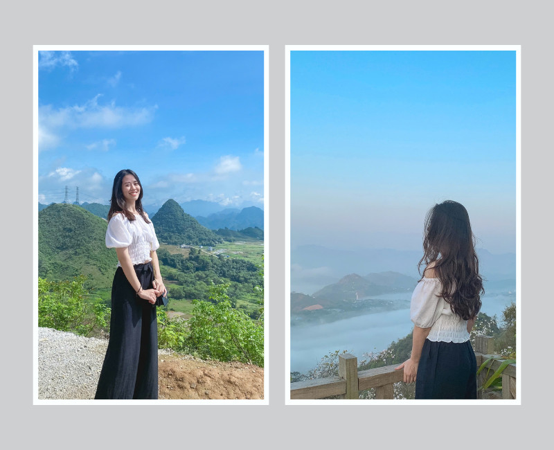 Áo croptop tay bồng Mộc Châu