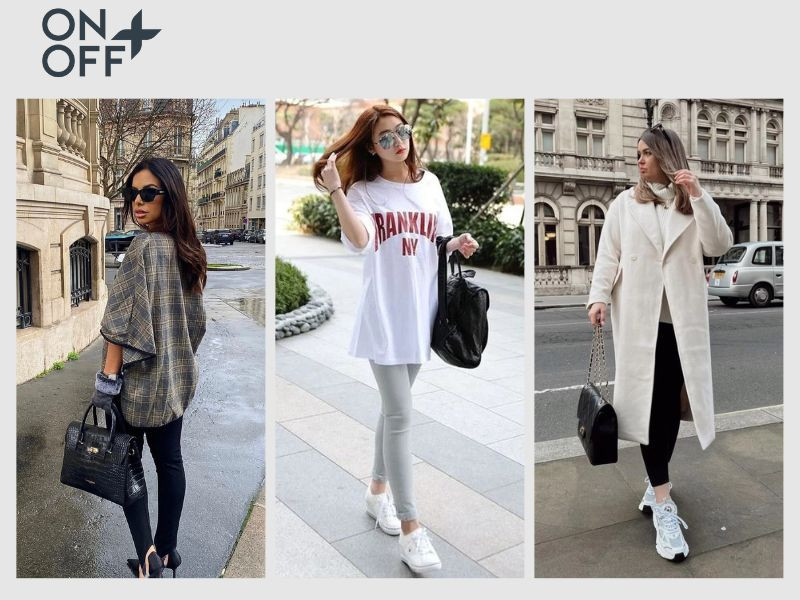Áo dáng dài kết hợp với legging