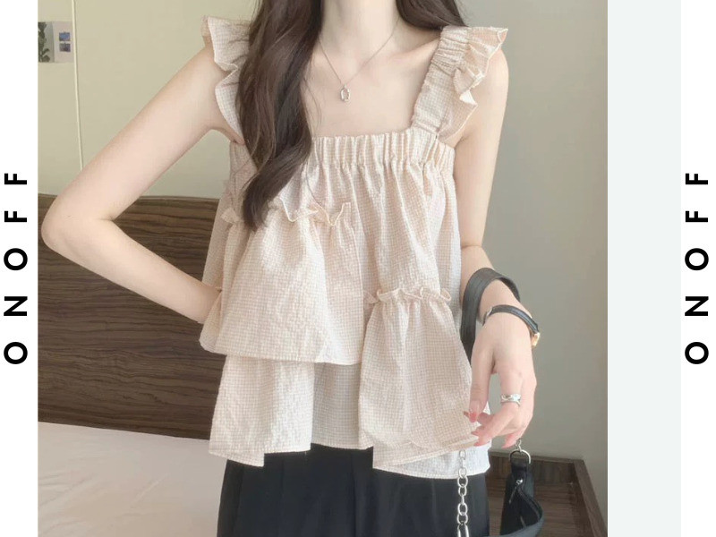 áo dây xếp tầng xoè