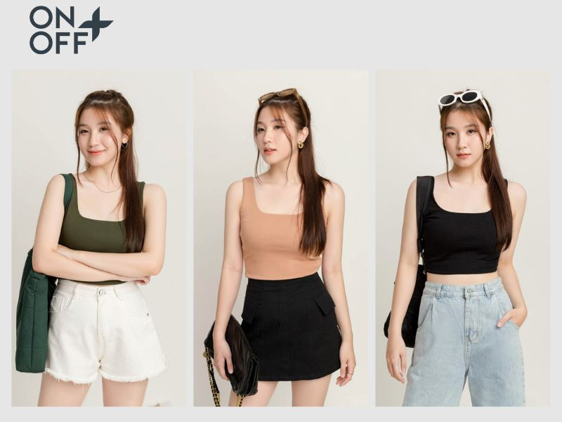 Áo hai dây tạo vẻ thoáng mát