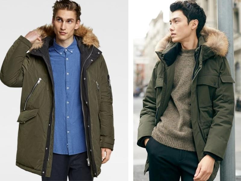 Áo khoác parka và quần kaki