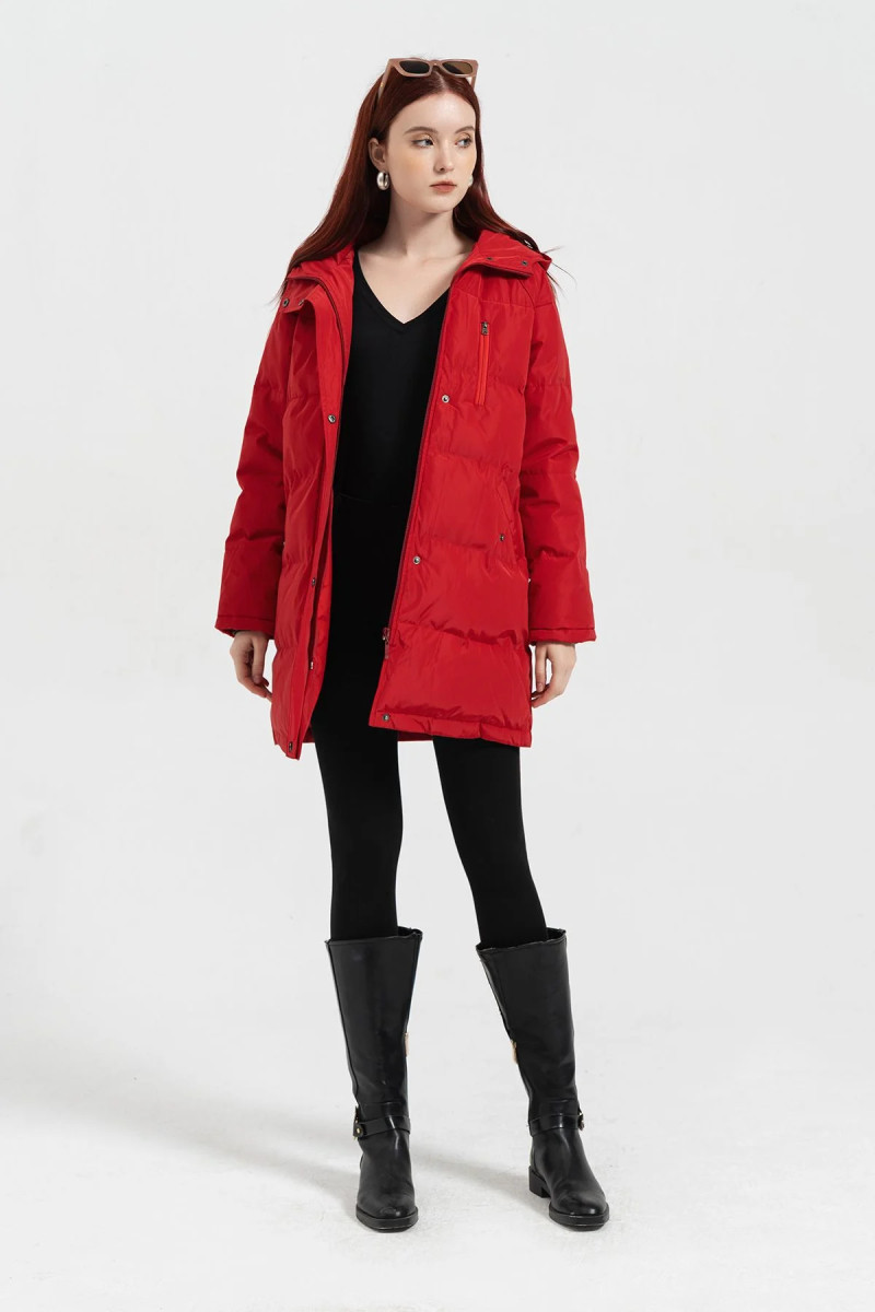 Áo khoác phao parka phối áo thun