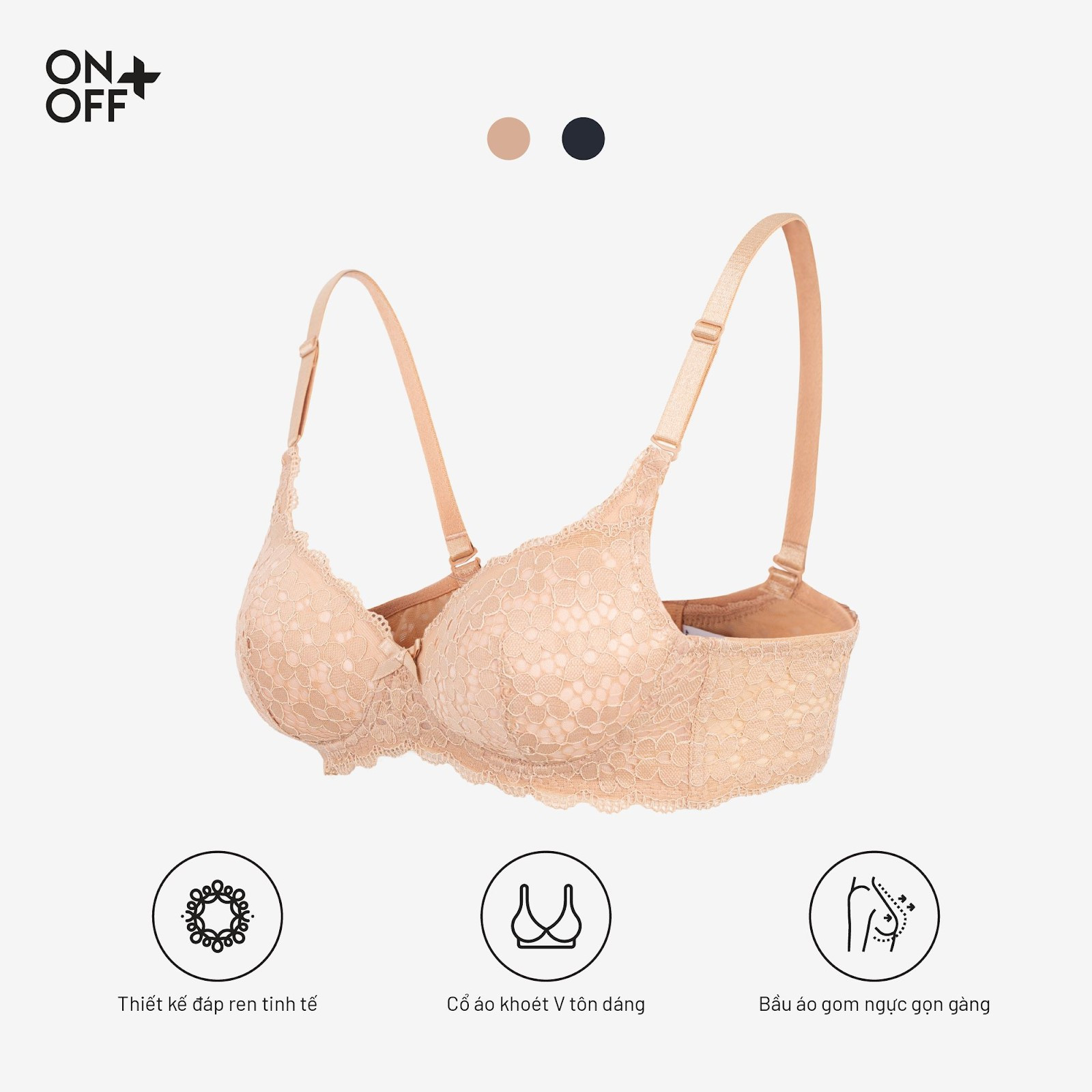 Áo ngực có gọng chất liệu cotton