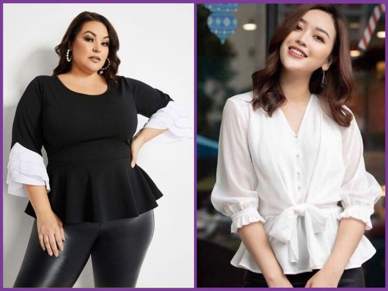 Áo peplum dành cho phụ nữ béo bụng
