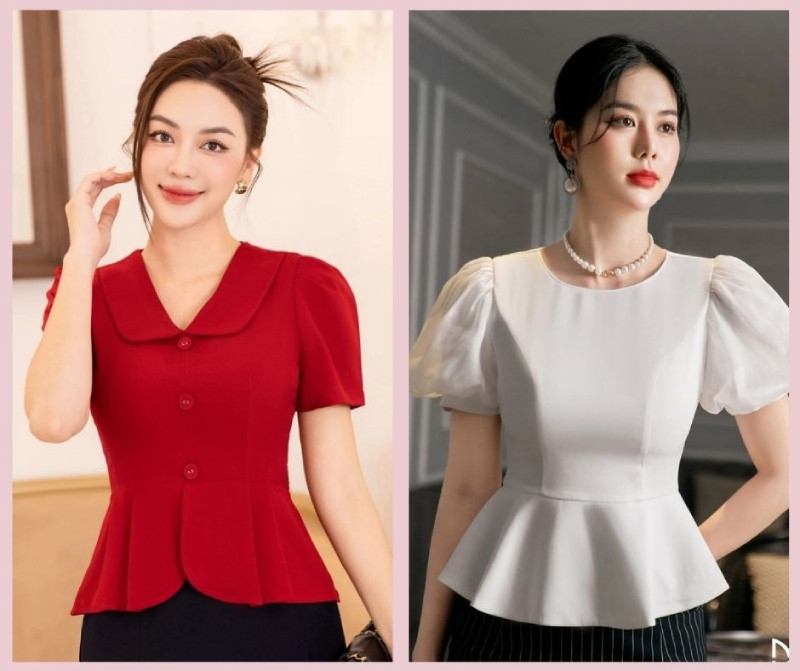 Áo peplum hiện đại