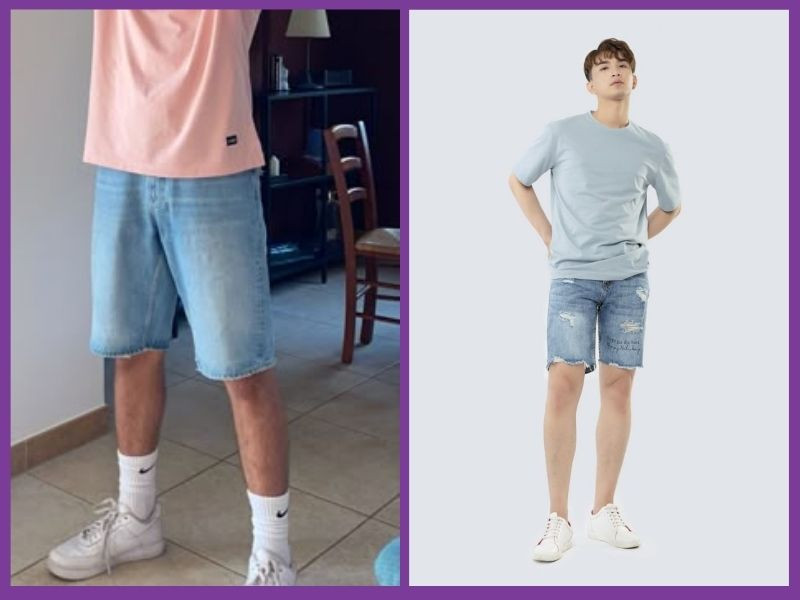 Áo phông và quần short đi date
