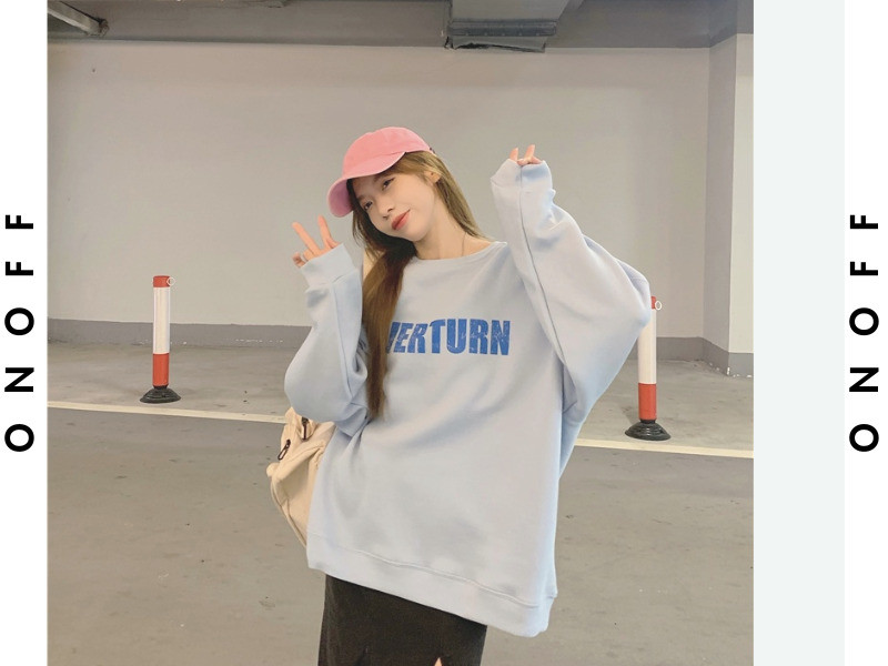 Áo thun sweater nữ form rộng