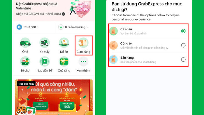 App giao hàng Grab Express