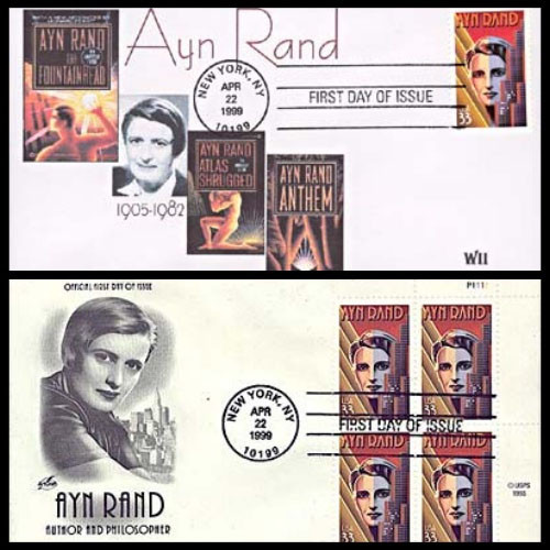 Ayn Rand dành nhiều thời gian cho thú chơi sưu tập tem