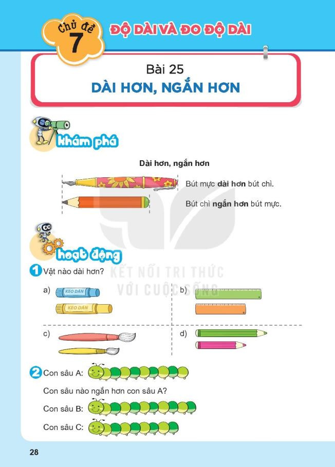 Bài Tập So Sánh Dài Hơn Ngắn Hơn Lớp 1 Kèm File PDF Để Tải Miễn Phí