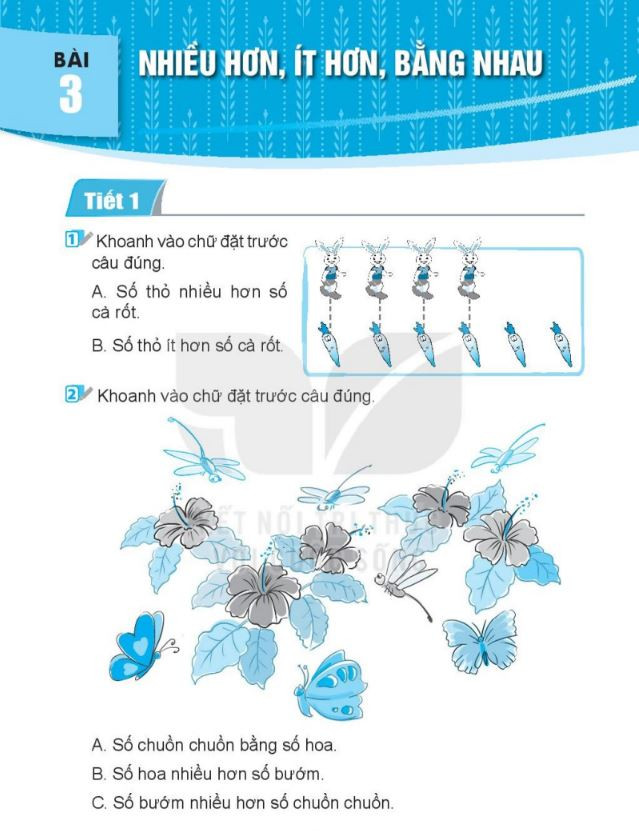 Bài Tập Đếm và So Sánh Trong Phạm Vi 10 Lớp 1 Có File PDF