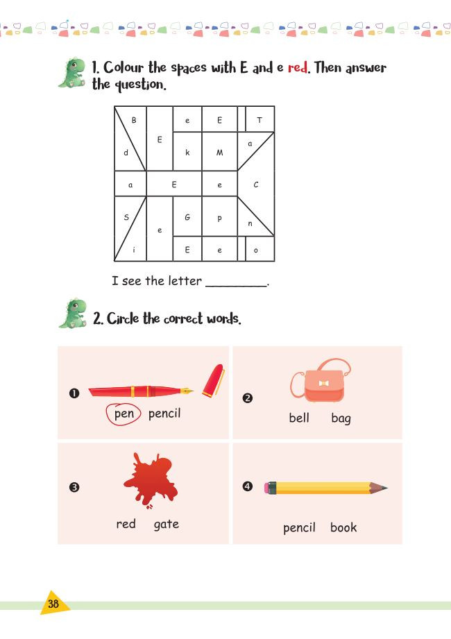 Bài Tập Tiếng Anh Lớp 1 Unit 6 – In the Classroom