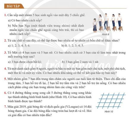 Bài tập về tổ hợp, chỉnh hợp