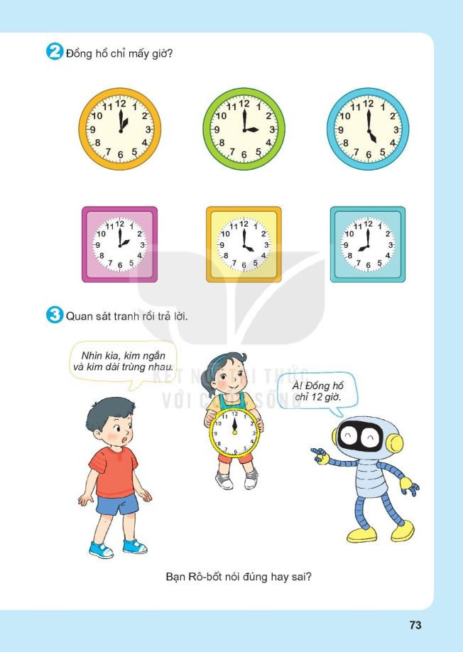 File Bài Tập Xem Giờ Đúng Lớp 1 PDF