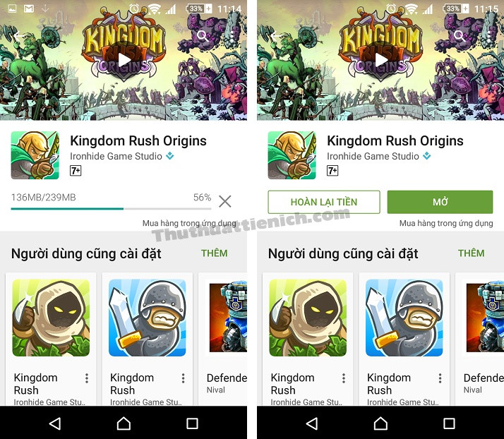 Bắt đầu tải game về điện thoại