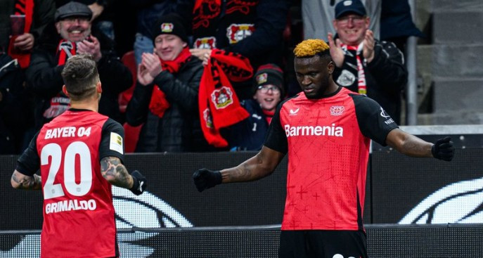 Leverkusen 3-1 Hoffenheim: 10 đấu 11; Boniface tỏa sáng