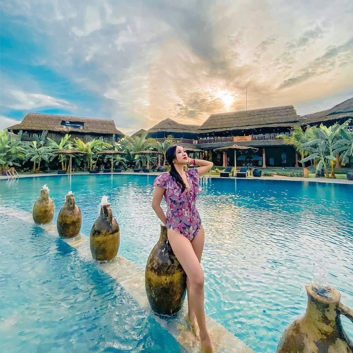 Bể bơi ngoài trời tại Cần Thơ Ecolodge Resort