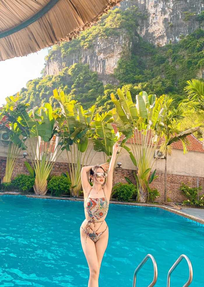 Bể bơi ngoài trời tại Tam Cốc Rice Fields Resort
