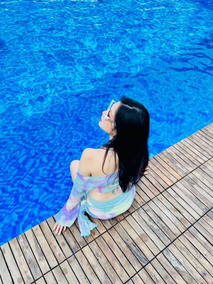 bể bơi ở Bến Tre Riverside Resort