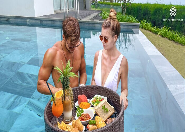 Bể bơi riêng tại The Ocean Villa