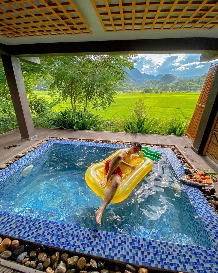 Bể bơi sang trọng tại Mai Châu Ecolodge