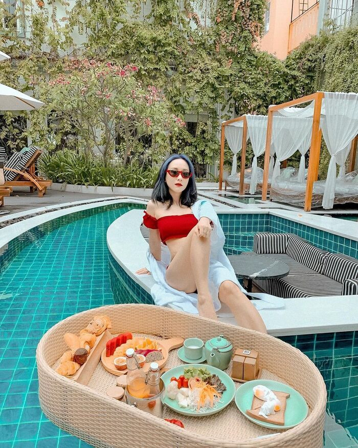 Bể bơi tại Anio Boutique Hội An