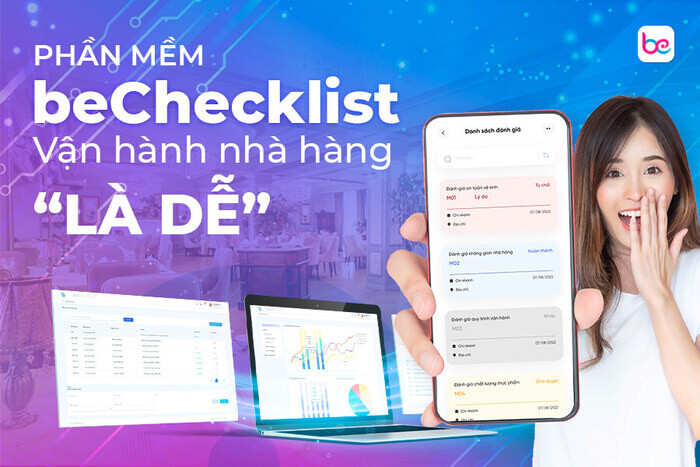 8 lợi ích khi sử dụng beChecklist để quản lý nhà hàng, quán cafe