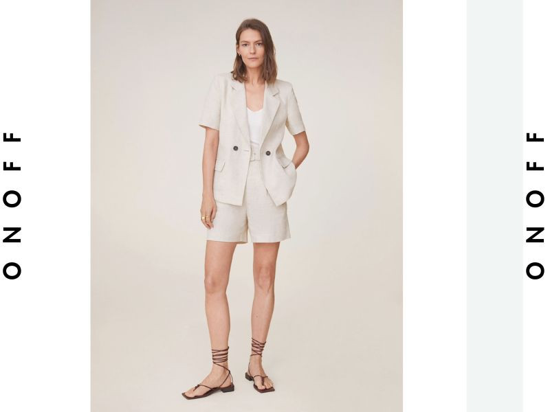 Blazer ngắn tay với quần short