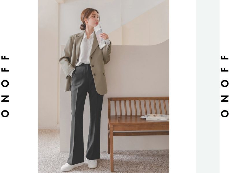 Blazer và sơ mi công sở