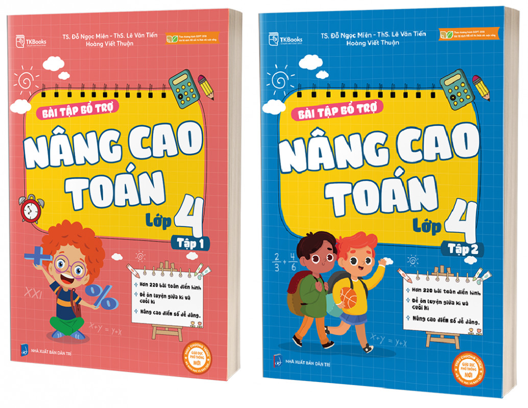 Bộ sách Bài Tập Bổ Trợ Nâng Cao Toán Lớp 4