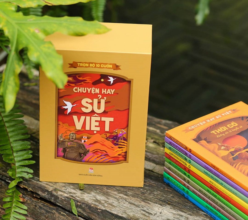 Bộ sách &quot;Chuyện Hay Sử Việt&quot; (10 tập) - một bổ sung tuyệt vời cho Tủ sách Lịch sử của NXB Kim Đồng
