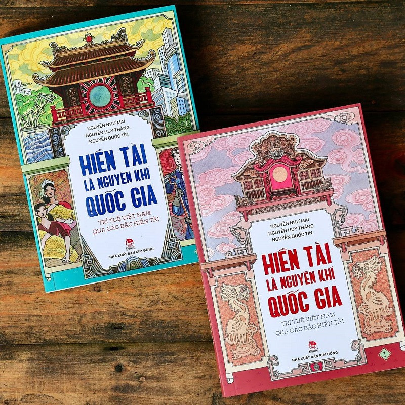 Bộ sách &quot;Hiền Tài Là Nguyên Khí Quốc Gia&quot; (2 tập) - tập hợp những câu chuyện đầy cảm hứng về các bậc hiền tài Việt Nam