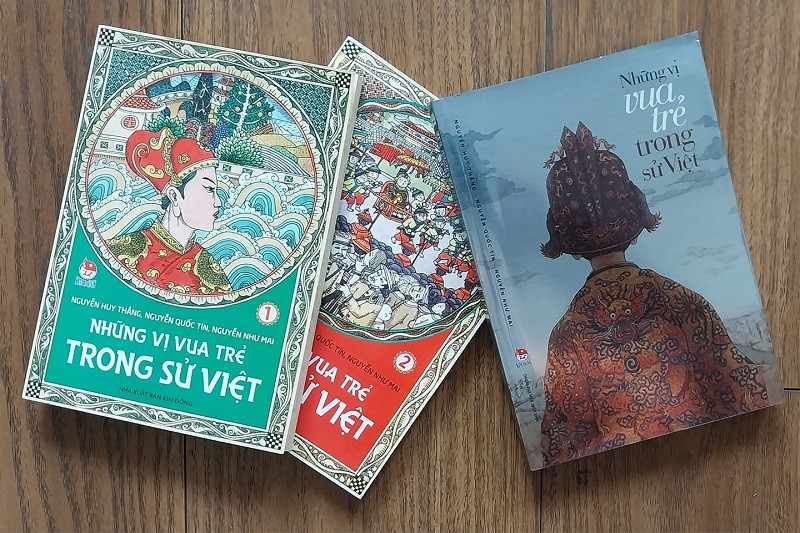 Bộ sách &quot;Những Vị Vua Trẻ Trong Sử Việt&quot; (2 tập) - khắc họa hành trình của những vị vua lên ngôi khi chưa đến 15 tuổi