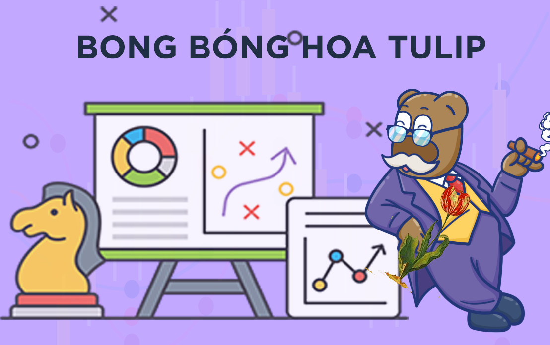 Bong bóng hoa Tulip vỡ