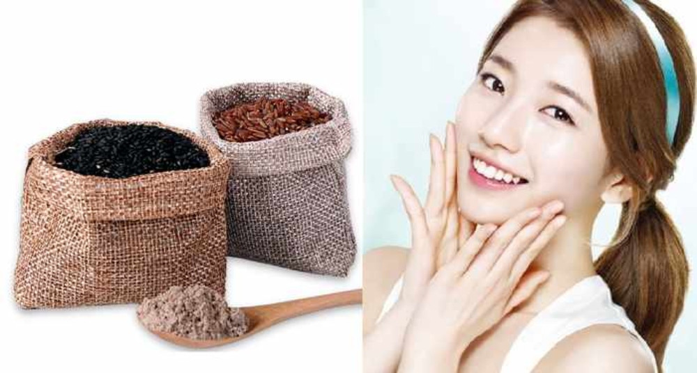 Bột gạo lứt mè đen làm đẹp da