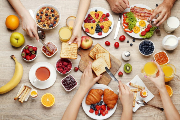 Bữa sáng với nhiều chất dinh dưỡng